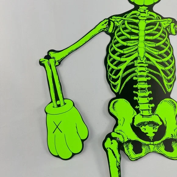 KAWS HALLOWEEN SKELETON Board Full Body Cutout Wall Ornament